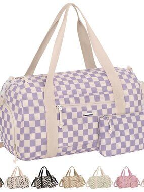 Gym Bag for Women with Shoe Compartment, Roomy Trendy Cute Dance Bag